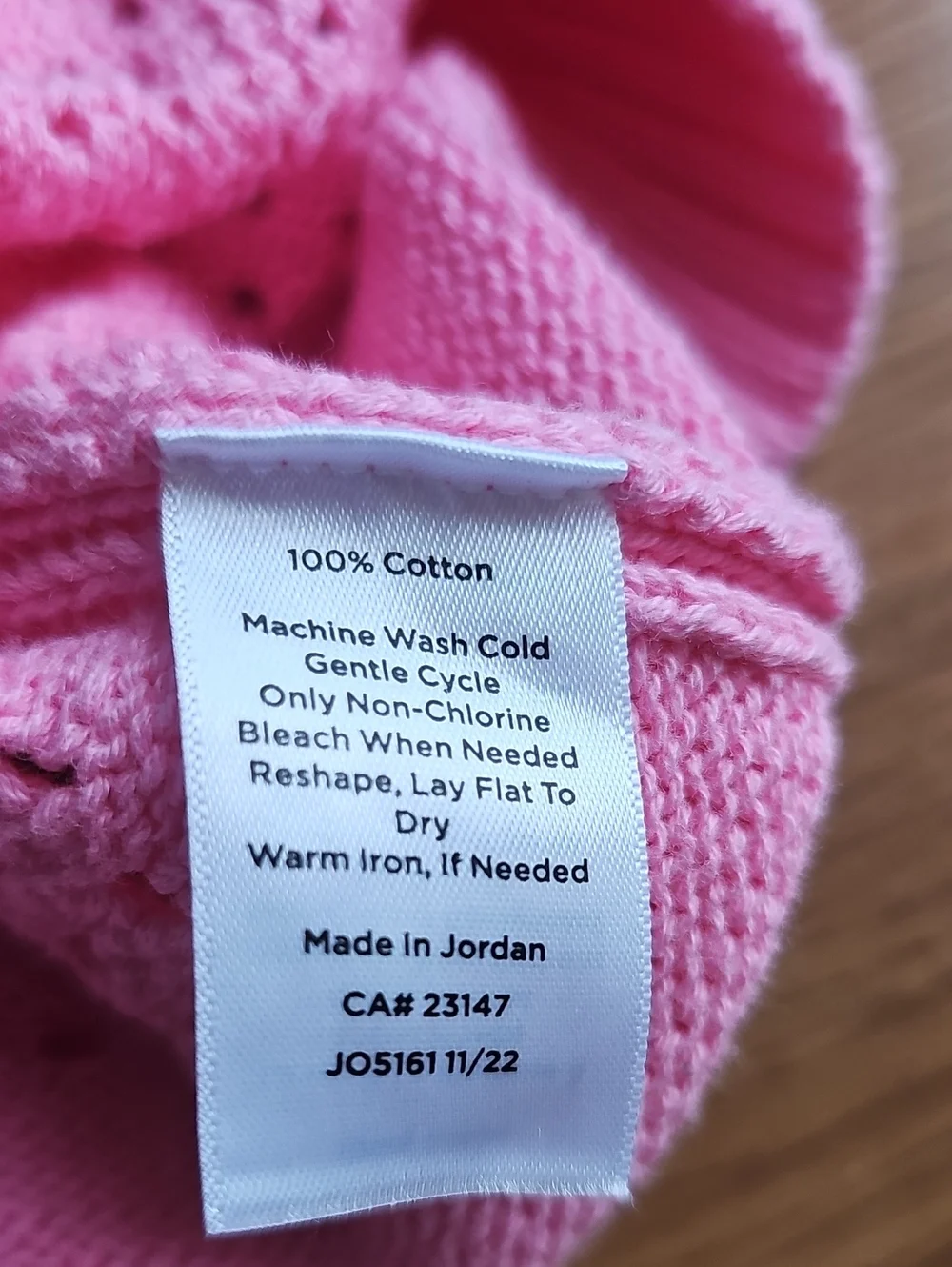 Talbots Pink Open Knit Long Sleeve Crewneck Sweater Women's Size XL